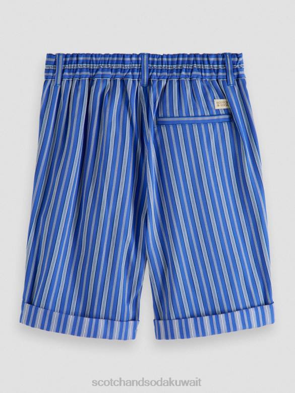 ملابس Scotch & Soda شورت تشينو نصف مطاطي شريط أزرق أطفال N0V4810