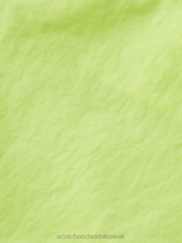 ملابس Scotch & Soda شورت سباحة بخطوط مختلطة ليمون نيون أطفال N0V4812