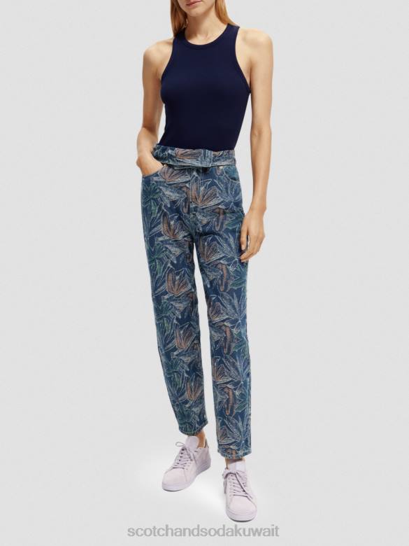 ملابس Scotch & Soda قميص بدون أكمام من القطن العضوي بظهر المتسابق القوات البحرية نحيف N0V483