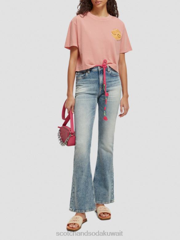 ملابس Scotch & Soda قميص عمل فني من القطن العضوي فلامنغو نحيف N0V495
