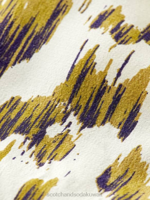ملابس Scotch & Soda بذلة بحزام على شكل حرف V نحى إيكات الجيش الأخضر نحيف N0V415