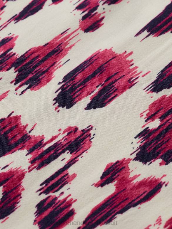ملابس Scotch & Soda بذلة بحزام على شكل حرف V فطيرة الكرز إيكات المصقولة نحيف N0V416