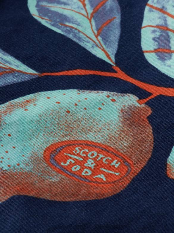 ملابس Scotch & Soda شورت تشينو المطبوع من ستيوارت الفواكه البحرية aop رجال N0V4624