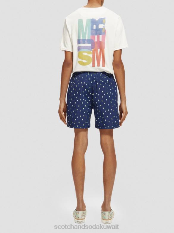 ملابس Scotch & Soda شورت سباحة مطبوع متوسط ​​الطول نقاط النخيل البحرية aop رجال N0V4667