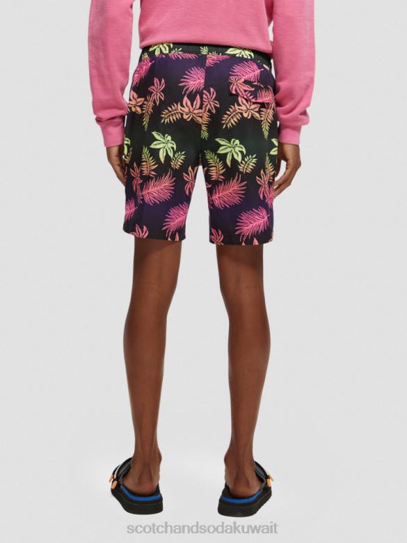ملابس Scotch & Soda شورت سباحة مطبوع طويل الطول ورقة التدرج aop رجال N0V4677