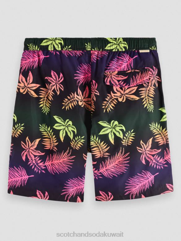 ملابس Scotch & Soda شورت سباحة مطبوع طويل الطول ورقة التدرج aop رجال N0V4677