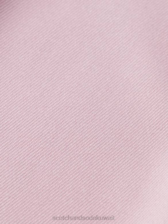 ملابس Scotch & Soda بنطال edie عالي الارتفاع وواسع الساق الخزامى نحيف N0V4158