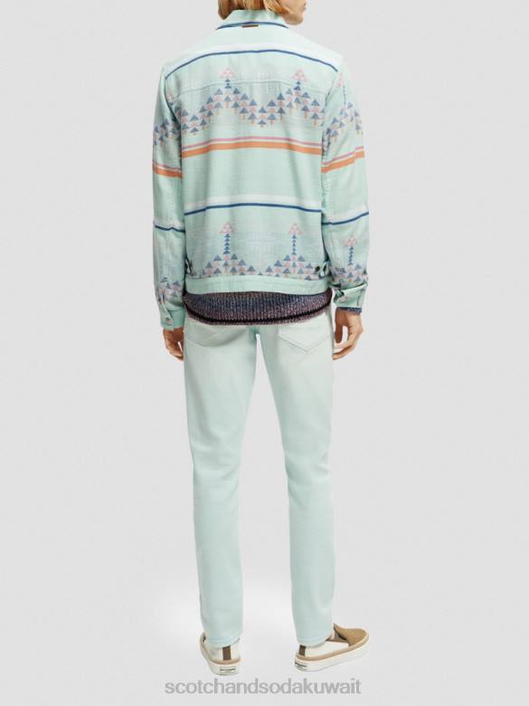 ملابس Scotch & Soda الجاكار الدنيم ikat overshirt التحرير والسرد أ رجال N0V4560