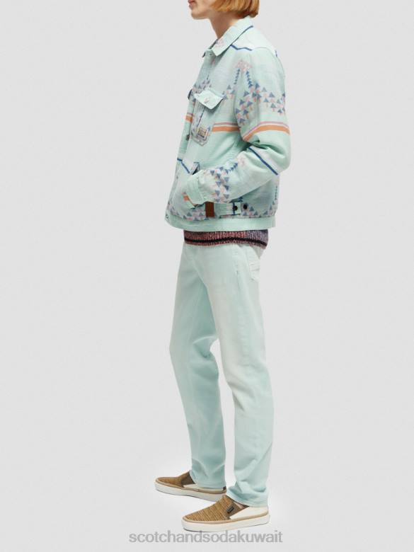 ملابس Scotch & Soda الجاكار الدنيم ikat overshirt التحرير والسرد أ رجال N0V4560
